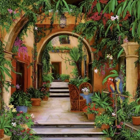 COURTYARD IN MEXICO